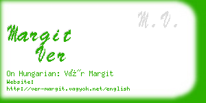 margit ver business card